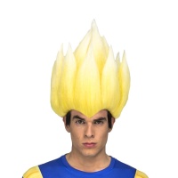 Peluca de Vegeta Saiyan en caja para adulto