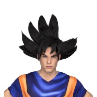 Peluca de Son Goku en caja para adulto