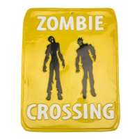 Cartel de paso de zombies - 35 x 46 cm