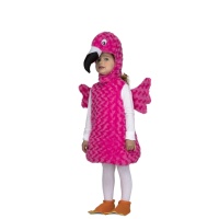 Disfraz de flamenco de peluche infantil