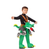 Disfraz de infantil a hombros de dragón
