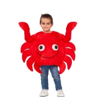 Disfraz de cangrejo sonriente para bebé
