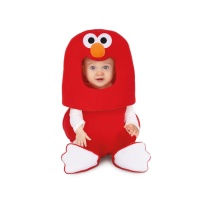 Disfraz de Elmo de Barrio Sésamo con patucos para bebé