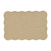 Mantel individual de 45 x 30 cm estilo rústico - 1 unidad