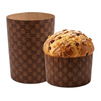 Molde para panettone de 1 kg desechables - 10 unidades