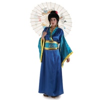 Tradineur - Peluca de geisha para mujer, fibra sintética, complemento para  disfraz japonés, oriental de carnaval, Halloween, cos