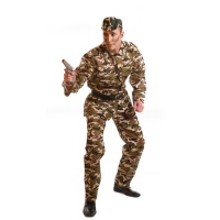 Disfraz de soldado camuflaje para hombre