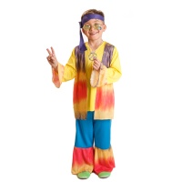 Disfraz de hippie años 70 para niño