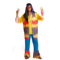 Disfraz de hippie años 70 para hombre