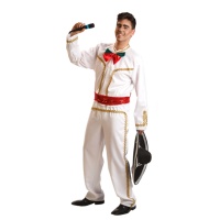 Disfraz de mariachi blanco para hombre