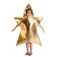 Disfraz de estrella dorada infantil