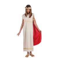 Disfraz de romano con capa para niña