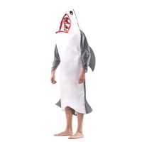Disfraz de tiburón blanco para adulto