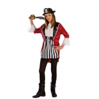 Disfraz de pirata corsario inglés para niña