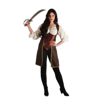 Disfraz de pirata lujosa para mujer