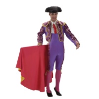 Disfraz de torero lila para hombre