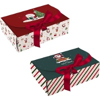 Caja regalo de Papá Noel surtida - 1 unidad
