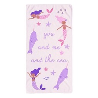 Toalla de Sirena de 140 x 70 cm
