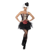 Disfraz de bailarina burlesque sangrienta para mujer