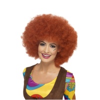 Peluca afro pelirroja