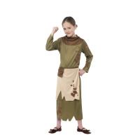Disfraz de campesino medieval para niña