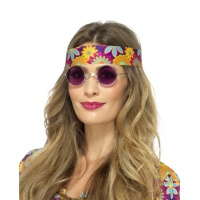 Gafas hippie moradas