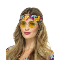 Gafas hippie amarillas