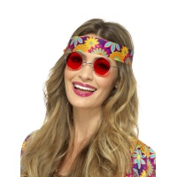 Gafas hippie rojas