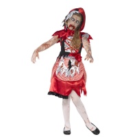 Disfraz de Caperucita zombie para niña