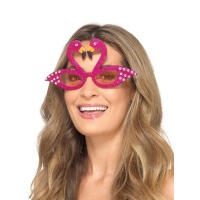 Gafas de flamencos con purpurina