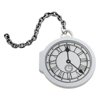 Reloj de bolsillo gigante blanco