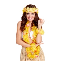 Conjunto hawaiano amarillo