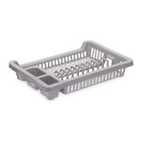 Escurreplatos de 42,5 x 29,5 x 7 cm cm blanco o gris - 1 unidad