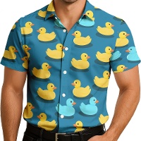 Camisa hawaiana patos para adulto