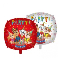 Globo de la Patrulla Canina Party cuadrado de 46 cm