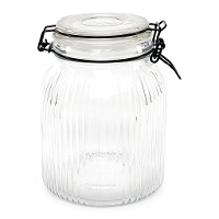 Tarro de 1,4 L con tapa de cristal