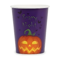 Vaso de Halloween Scary Night de 250 ml - 6 unidades