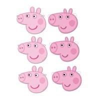 Caretas de Peppa Pig - 6 unidades