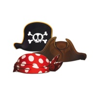 Sombreros de Piratas - 6 unidades