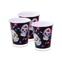 Vasos de Catrina de 220 ml - 8 unidades