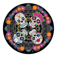 Platos de Catrina de 23 cm - 8 unidades