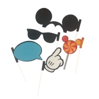 Kit para photocall de Mickey  - 5 unidades