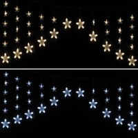 Cortina estrellas de luces de 2,2 x 0,9 m - 136 leds