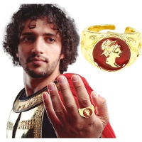 Anillo romano dorado