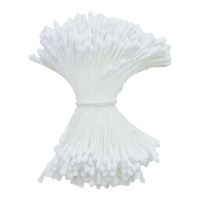 Estambres para flores blancos - 72 unidades