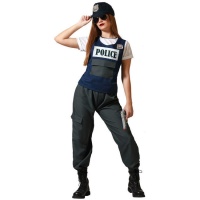 Disfraz de policia urbano informal para mujer