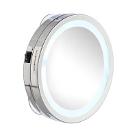 Espejo de aumento de 16,5 x 4 cm para pared LED