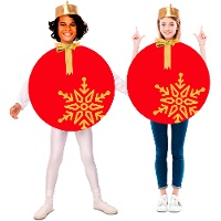 Disfraz de bola de Navidad infantil