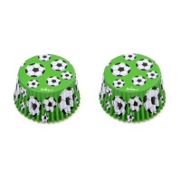 Cápsulas para cupcakes de balones de fútbol - Decora - 36 unidades