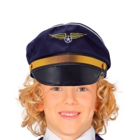 Gorra de piloto de aviación infantil